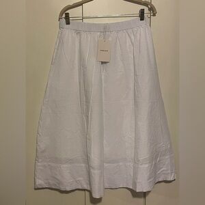 Everlane white gauze skirt